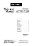 Rotel RN-500 et RN-1000 • Manuel de service