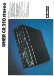 Uher CR 210 Dépliant publicitaire