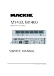Mackie  M1400 et M1400i Manuel de service
