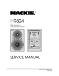 Mackie HR824  Manuel de service