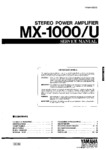 Yamaha MX-1000/U Manuel de service