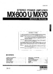 Yamaha MX-800, MX-800/U, MX-70 Manuel de service
