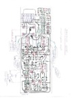 Power Magnum 1200 • Circuit imprimé (relevé manuscrit)