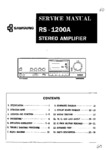 Samsung RS-1200 A Manuel de service