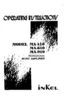 Inkel MA-410, MA-610 et MA-910 • Manuel de service