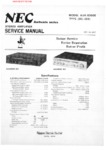 NEC AUA-8300 E • Manuel de service