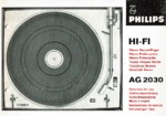 Philips AG 2030 • Mode d'emploi