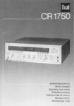 Dual  CR 1750 Mode d'emploi