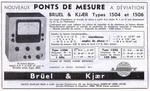 Bruel & Kjaer 1504 et 1506 Publicité - Toute la radio mars-avril 1956