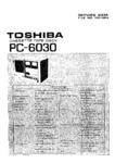 Toshiba PC-6030 • Manuel de service