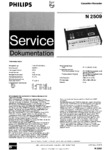 Philips N 2509 • Manuel de service (en allemand, 4 pages)