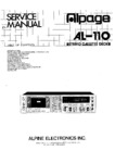 Alpage AL-110 • Manuel de service