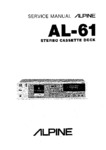 Alpine AL-61 • Manuel de service