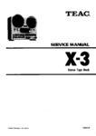 Teac X-3 • Manuel de service