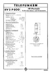 RV2P800 caractéristiques