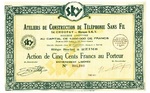 SKY Action de 500 francs au porteur.