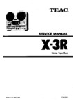 Teac X-3 R • Manuel de service