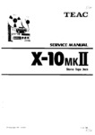 Teac X-10 MK II • Manuel de service