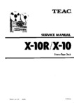 Teac X-10 et X-10 R • Manuel de service