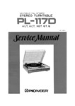 Pioneer PL-117D • Manuel de service