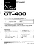 Pioneer CT-400 Manuel de service