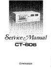 Pioneer CT-606 Manuel de service