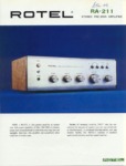 Rotel RA-211 • Fiche technique