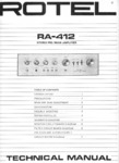 Rotel RA-412 • Manuel de service