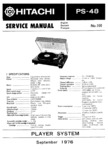 Hitachi PS-48 • Manuel de service