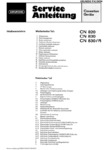 Grundig CN820, CN830, CN830R, Manuel de service