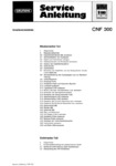 Grundig CNF 300 Manuel de service