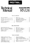 Rotel RT-226 • Manuel de service