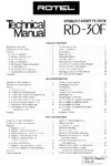 Rotel RD-30F • Manuel de service