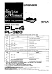 Pioneer PL-4 et PL-320 • Manuel de service