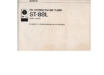 Sony Tuner ST-88 L Mode d'emploi