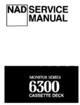 NAD 6300 • Manuel de service