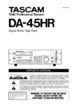 Tascam DA-45HR • Mode d’emploi