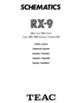 Teac RX-9 • Schémas