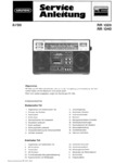 Grundig RR 1040 Manuel de service