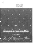 Marantz 2100 • Manuel de service