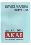 Akai AA-1010 • Manuel de service