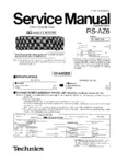 Technics RS-AZ6 • Manuel de service