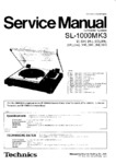 Technics SL-1000 MK3, SP-10 MK3 • Manuel de service
