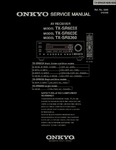 Onkyo TX-SR 603 X, TX-SR 603 E, TX-SR 8360, Manuel de service