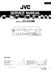 JVC AX-222 BK Manuel de service