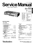 Technics SU-500 • Manuel de service