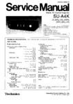 Technics SU-A4 • Manuel de service