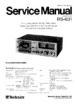 Technics RS-631 • Manuel de service
