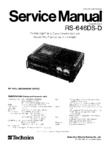 Technics RS-646 DS - D  • Manuel de service