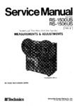 Technics RS-1500 US et RS-1506 US • Manuel de service